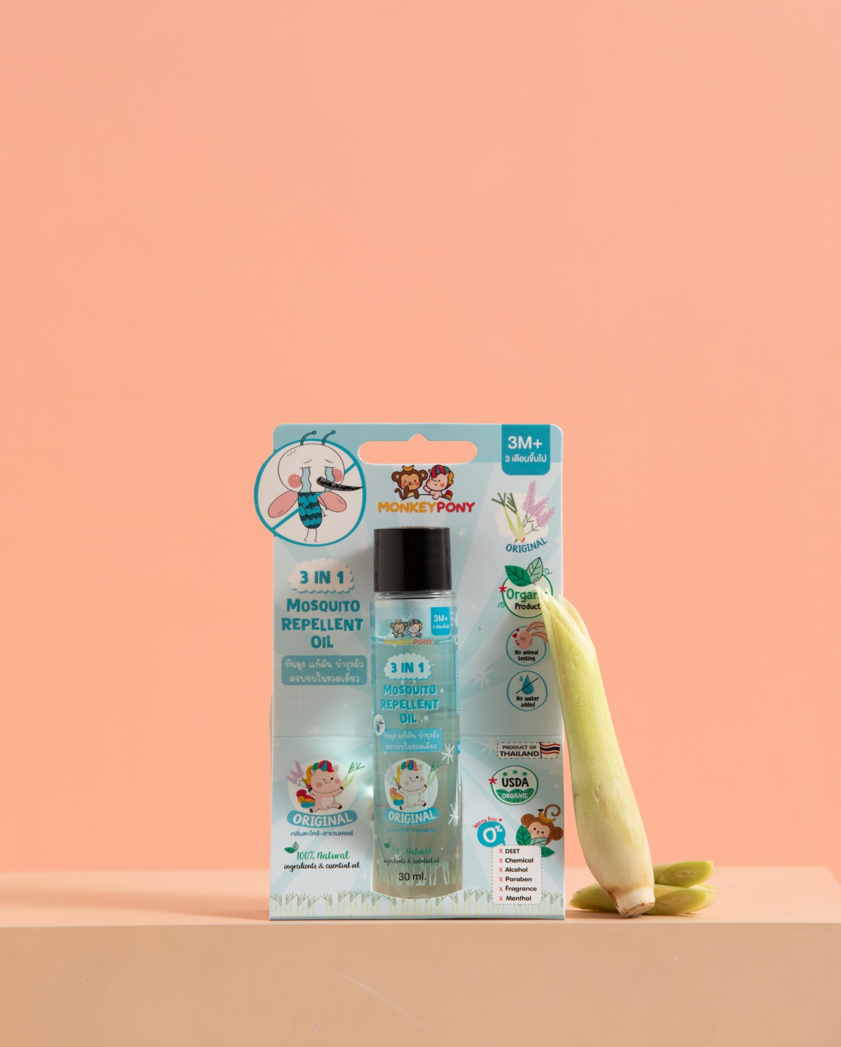 MonkeyPony Mosquito Repellent Oil กลิ่น Original ขนาด 30 ml
